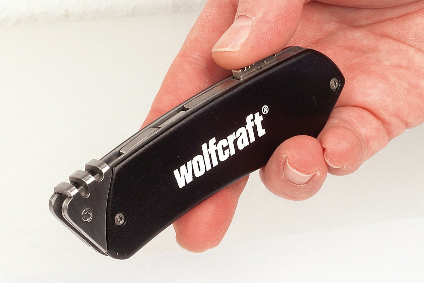 Wolfcraft Alu-Freizeitmesser mit Gürtelclip Wolfcraft Alu-Freizeitmesser mit Gürtelclip