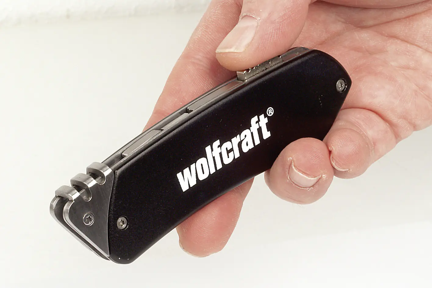 Wolfcraft Alu-Freizeitmesser mit Gürtelclip Wolfcraft Alu-Freizeitmesser mit Gürtelclip