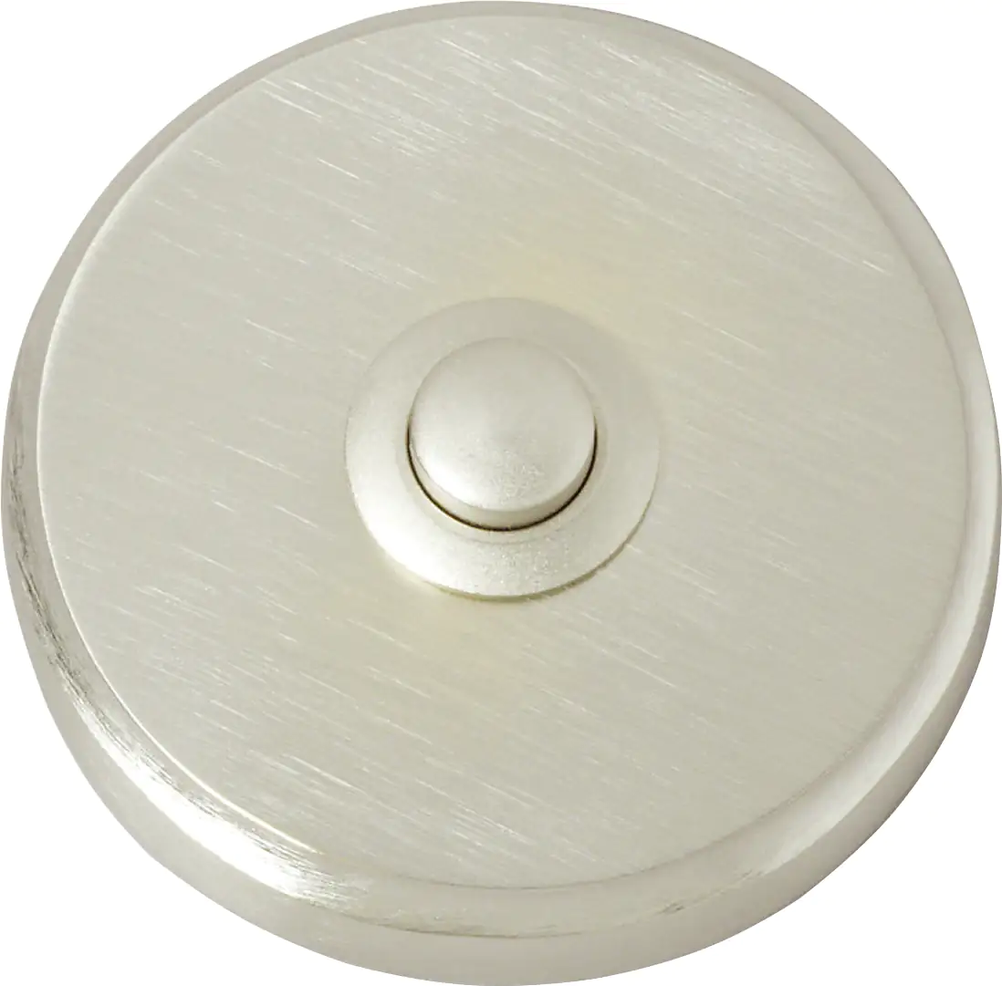 Heidemann Klingeltaster Wien Messing- vernickelt