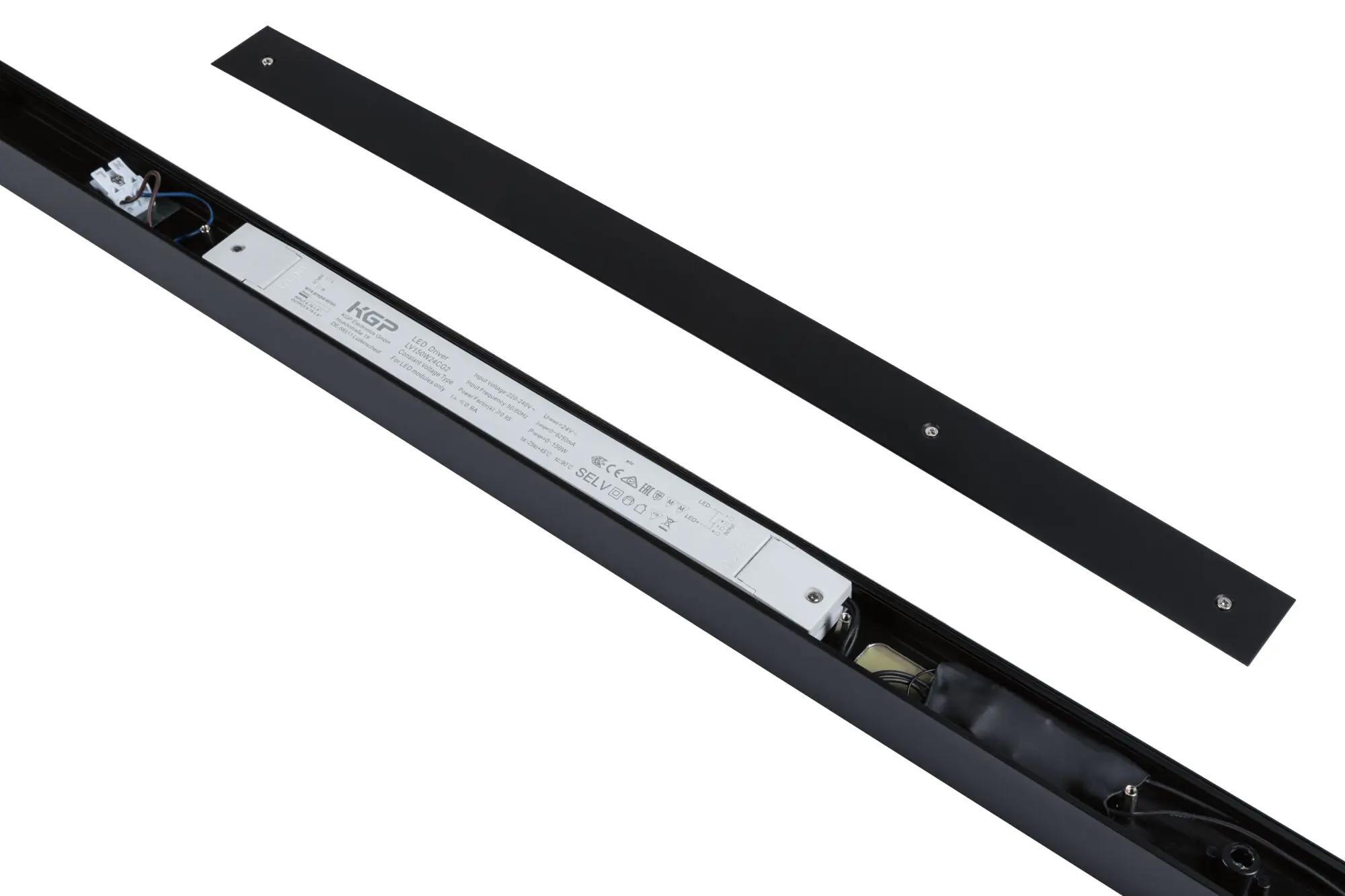 Paulmann Einspeisung für Lichtleiste Linion Power Channel 17 W Aluminium schwarz dimmbar warmweiß