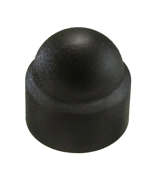 Abdeckkappen M8 für Sechskantschrauben rund schwarz - 8 Stk.