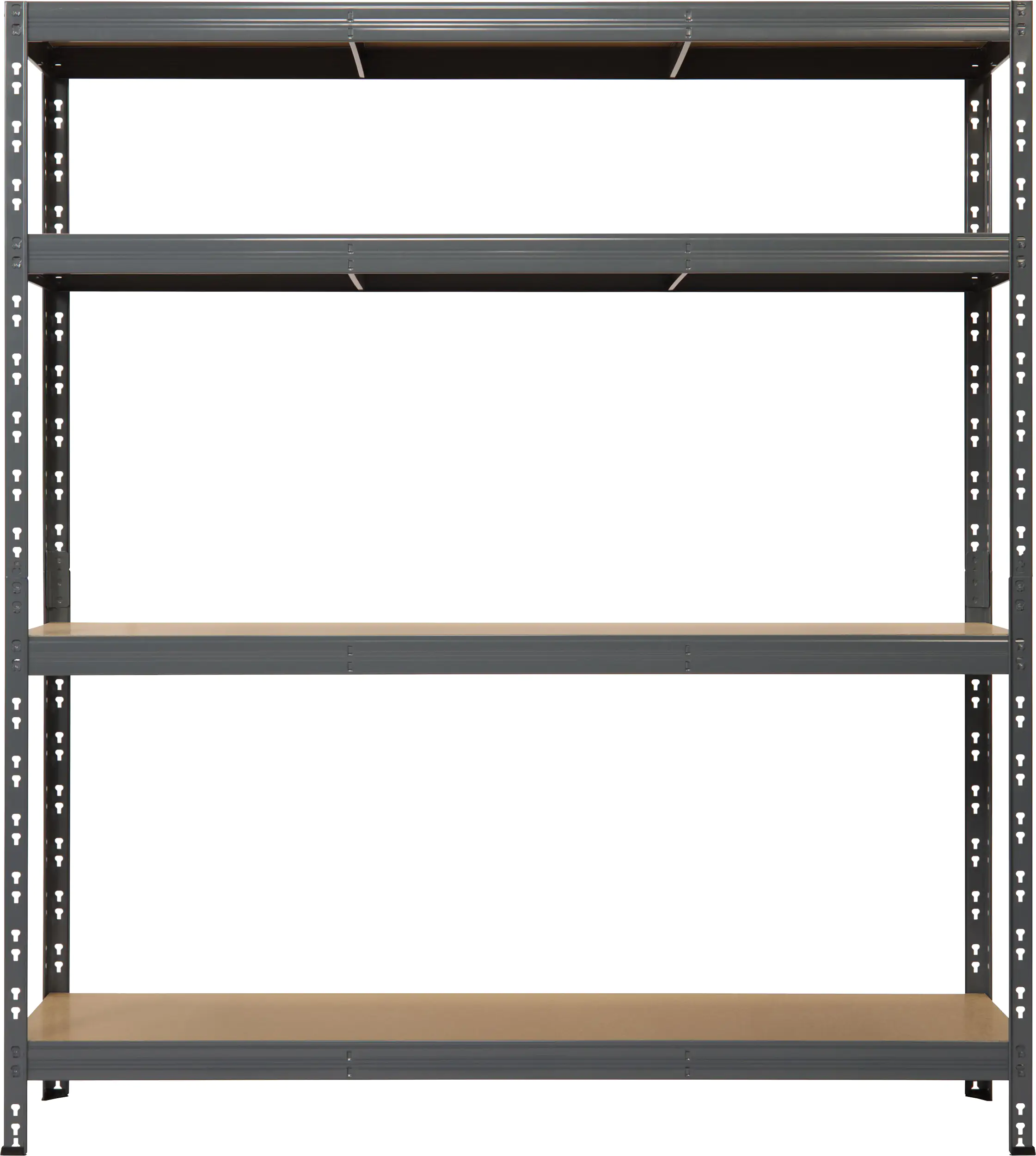 Metallsteckregal XL 180 x 150 x 60 cm 4 Holzböden 1200 kg