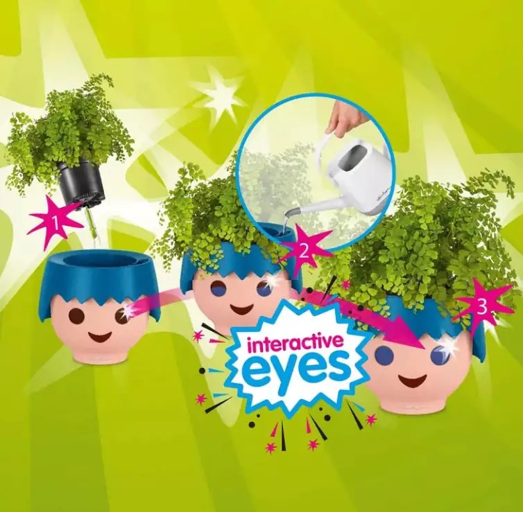 Lechuza Blumentopf Playmobil® OJO Ø 21 cm aquamarine