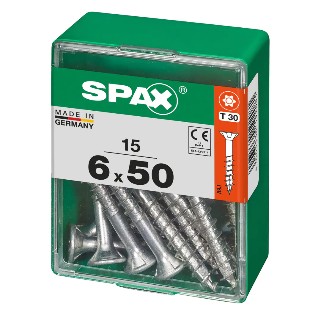 Spax Universalschrauben 6.0 x 50 mm TX 30 - 15 Stk.