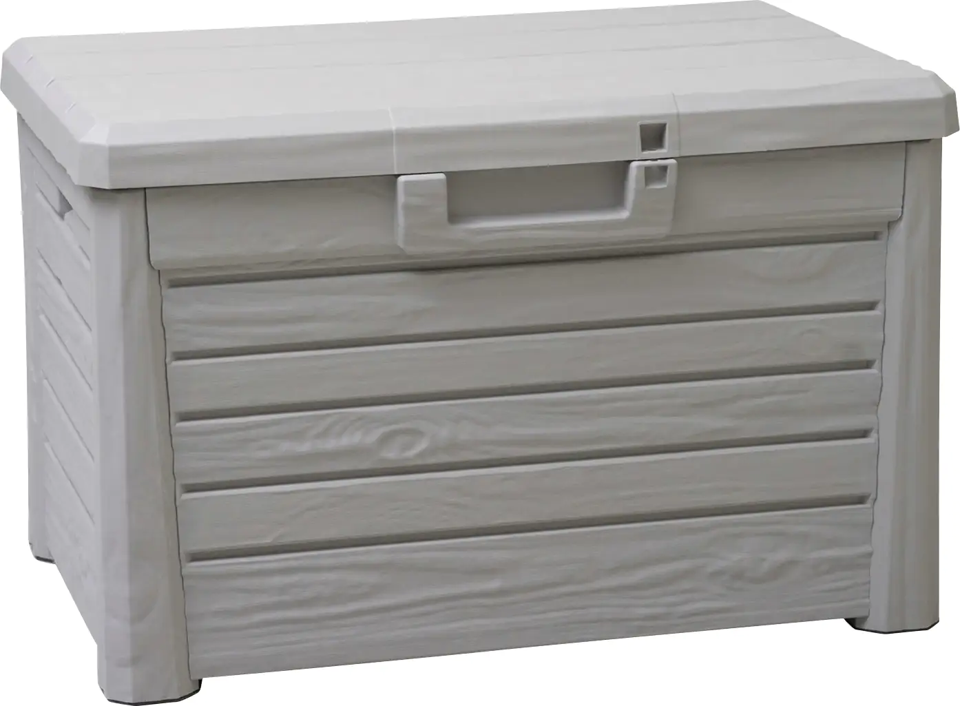 Dobar Gartentruhe aus Kunststoff warmgrau 73 x 50,5 x 46,5 cm Dobar Gartentruhe aus Kunststoff warmgrau 73 x 50,5 x 46,5 cm