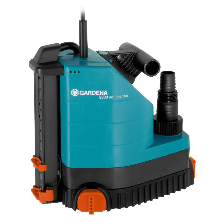 Gardena Tauchpumpe 9000 Aquasensor inkl. Pumpenanschlusssatz 3/4
