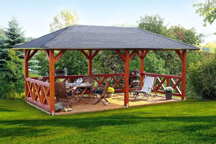 SKAN HOLZ Pavillon Orleans 2 Leimholz, natur