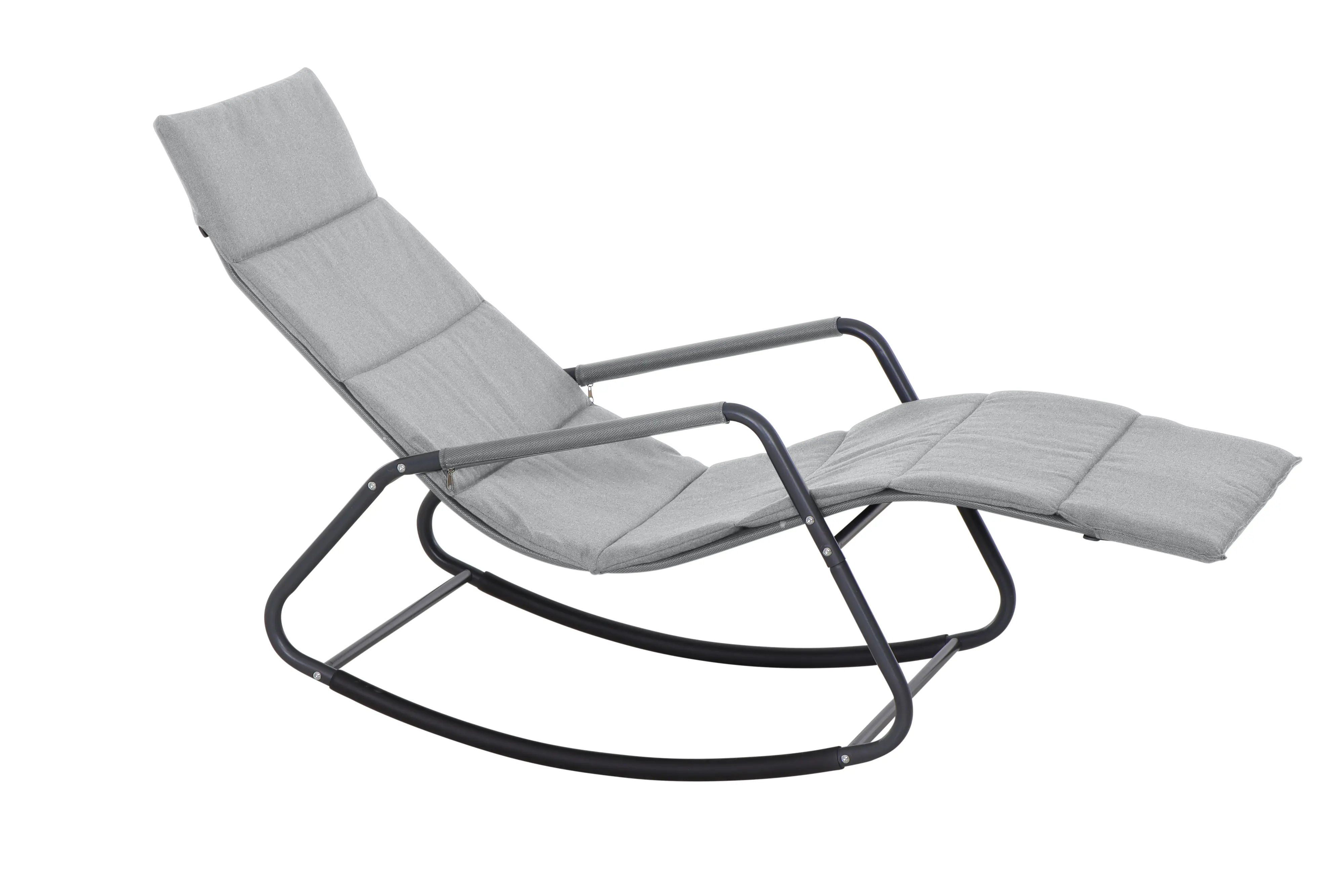 Siena Garden Schaukelliege mit Kissen Stahl Aliano grau