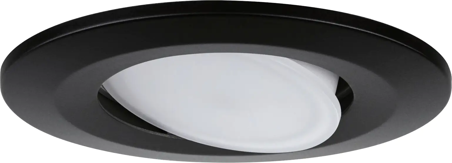 Paulmann HomeSpa 3er Set LED Einbauleuchte Calla schwarz 9 cm schwenkbar