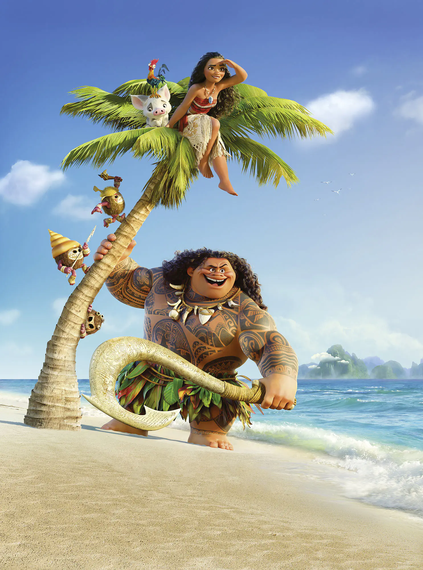Komar Vlies Fototapete Moana and Maui 184 x 248 cm 