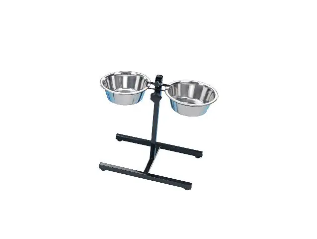 Nobby Napfständer verstellbar DINER BAR S inkl. 2 Näpfen Ø 21 cm