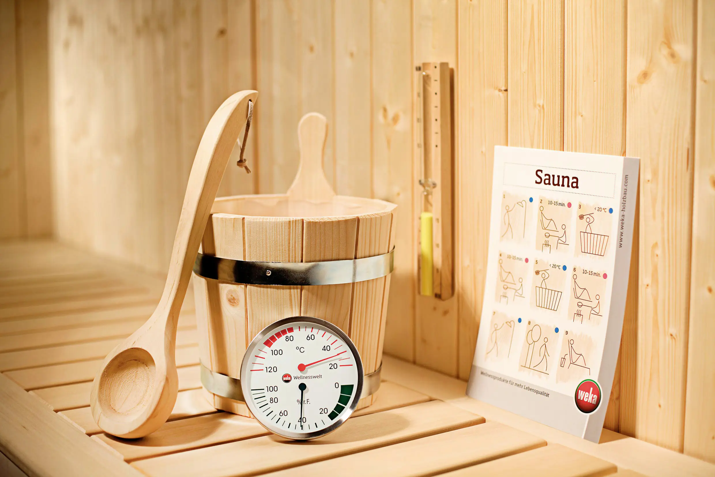 Weka Sauna Premium-Zubehör-Set 5-teilig Weka Sauna Premium-Zubehör-Set 5-teilig
