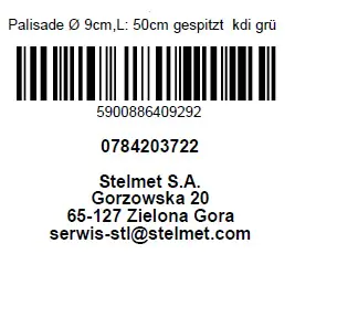 Palisade Ø 9 cm, Länge 50 cm, kesseldruckimprägniert Palisade Ø 9 cm, Länge 50 cm, kesseldruckimprägniert