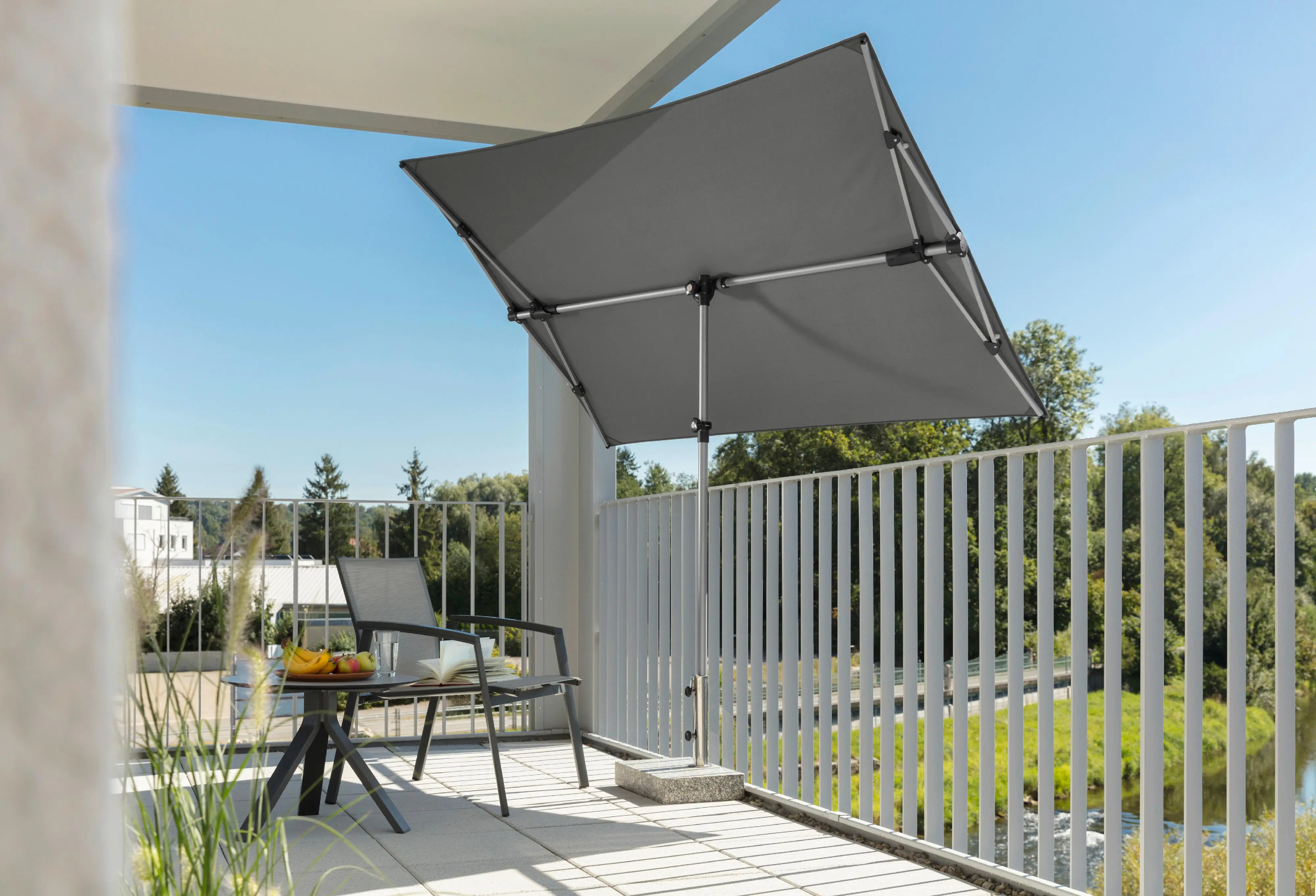 Schneider Sonnenschirm Novara anthrazit 190 x 140 cm