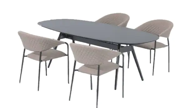 Primaster Lounge Möbelset Calvo 5-teilig natur mit wetterfestem Bezug