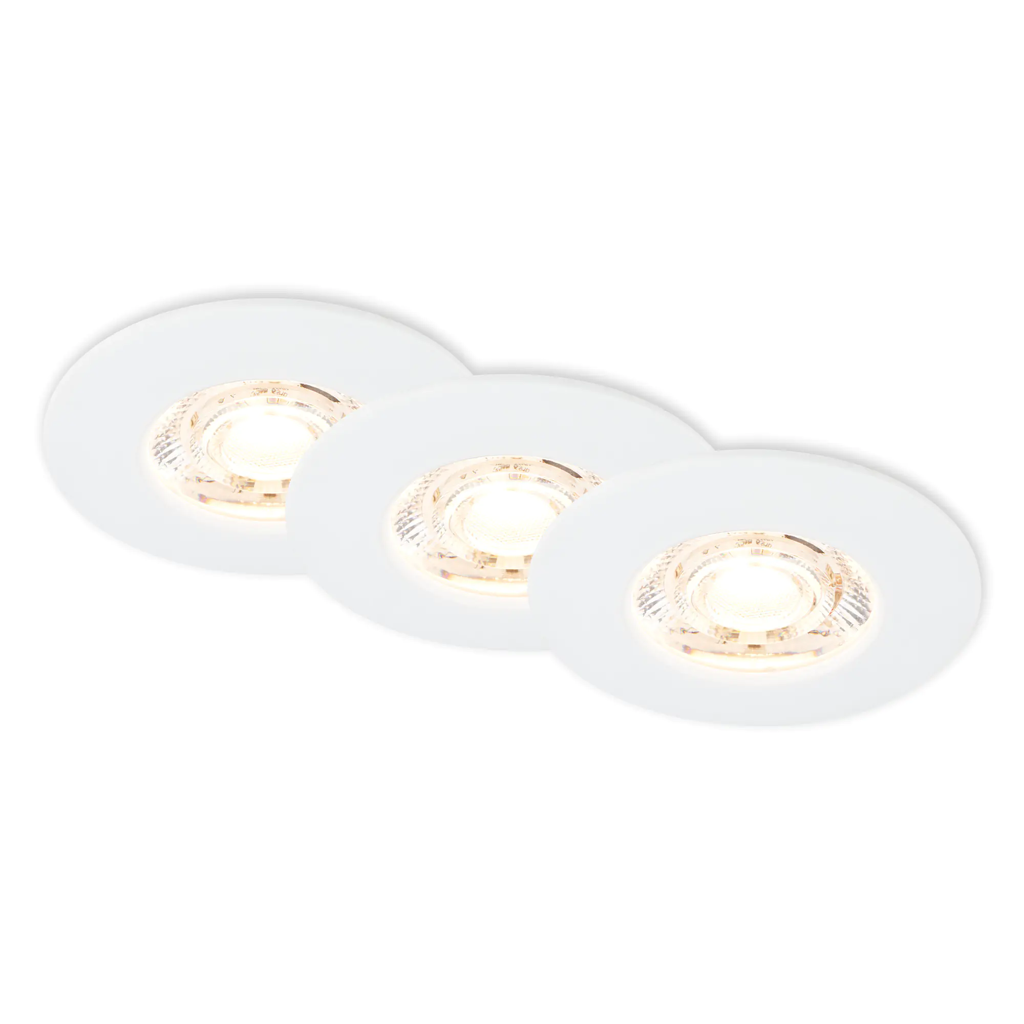 Briloner LED-Einbauleuchten Kulana Mini 3er Set Mini 3,6W 350lm weiß