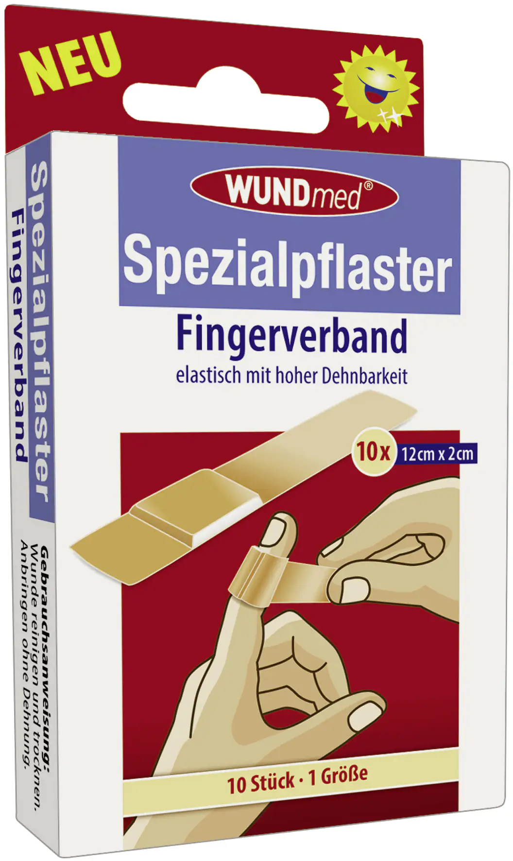 Wundmed Spezialpflaster Fingerverband 12 cm x 2 cm