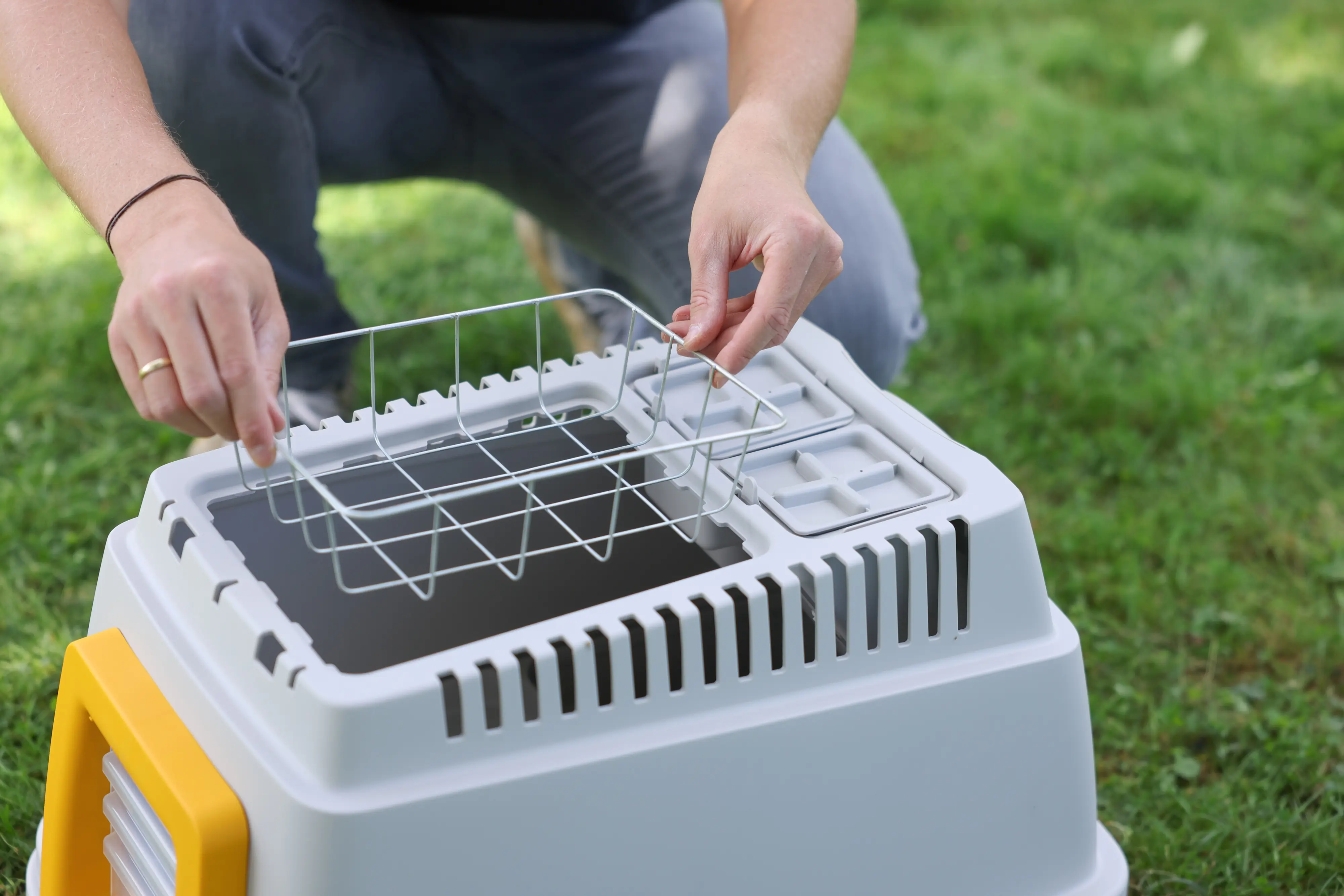 Kerbl Kaninchenbau Bunny Base Komplettset, grau/orange, L 58 x B 38,5 x H 55 cm Kerbl Kaninchenbau Bunny Base Komplettset, grau/orange, L 58 x B 38,5 x H 55 cm