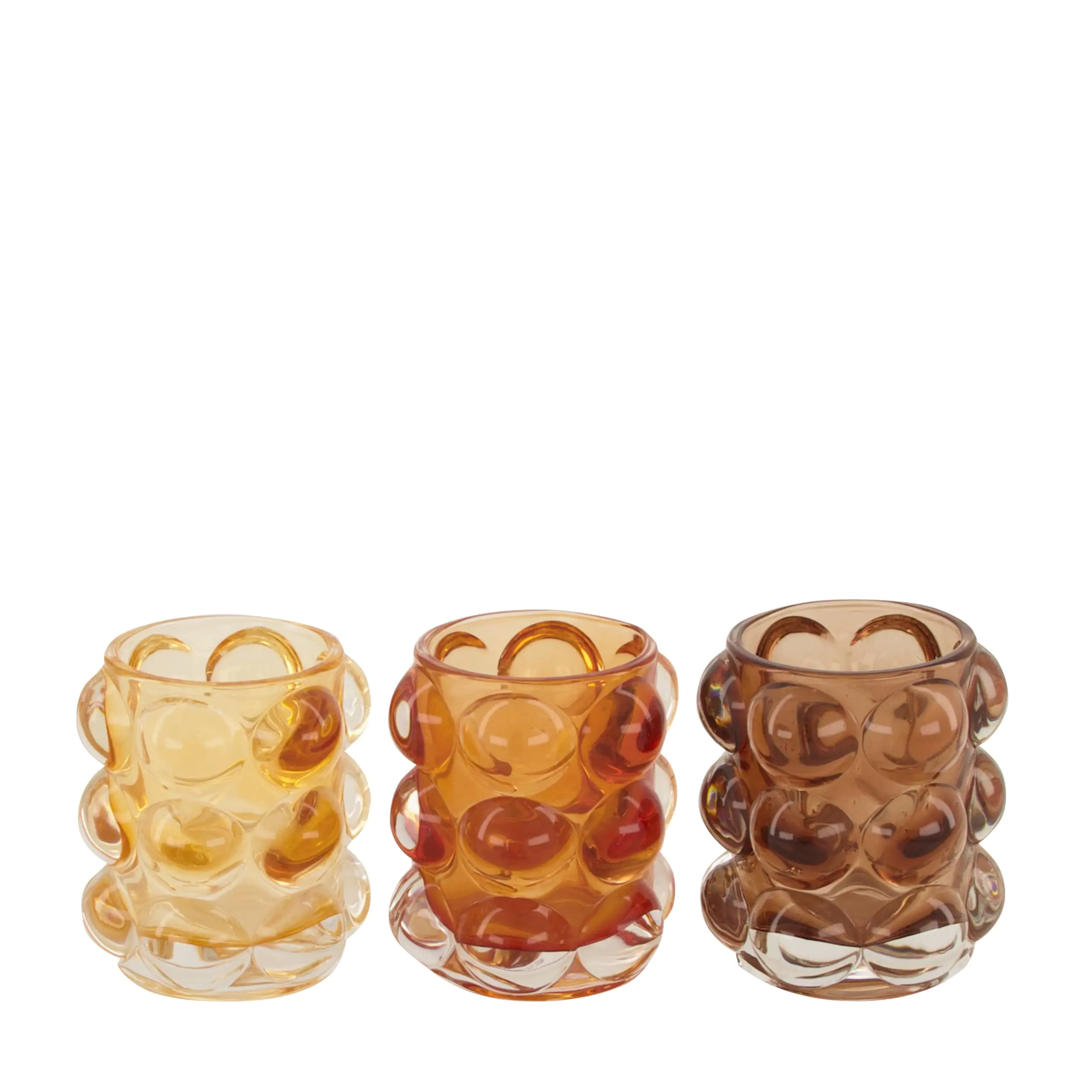 Dijk Teelichthalter Glas braun Ø 8,6 x 9,4 cm