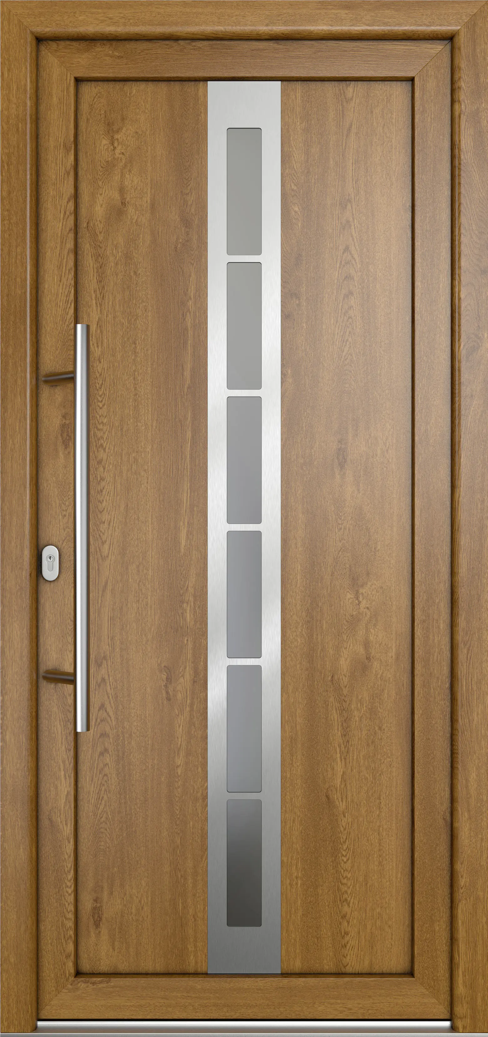 Meeth Haustür Signum Pro PVC Modell 38 98 x 200 cm DIN Links weiß/golden oak Meeth Haustür Signum Pro PVC Modell 38 98 x 200 cm DIN Links weiß/golden oak