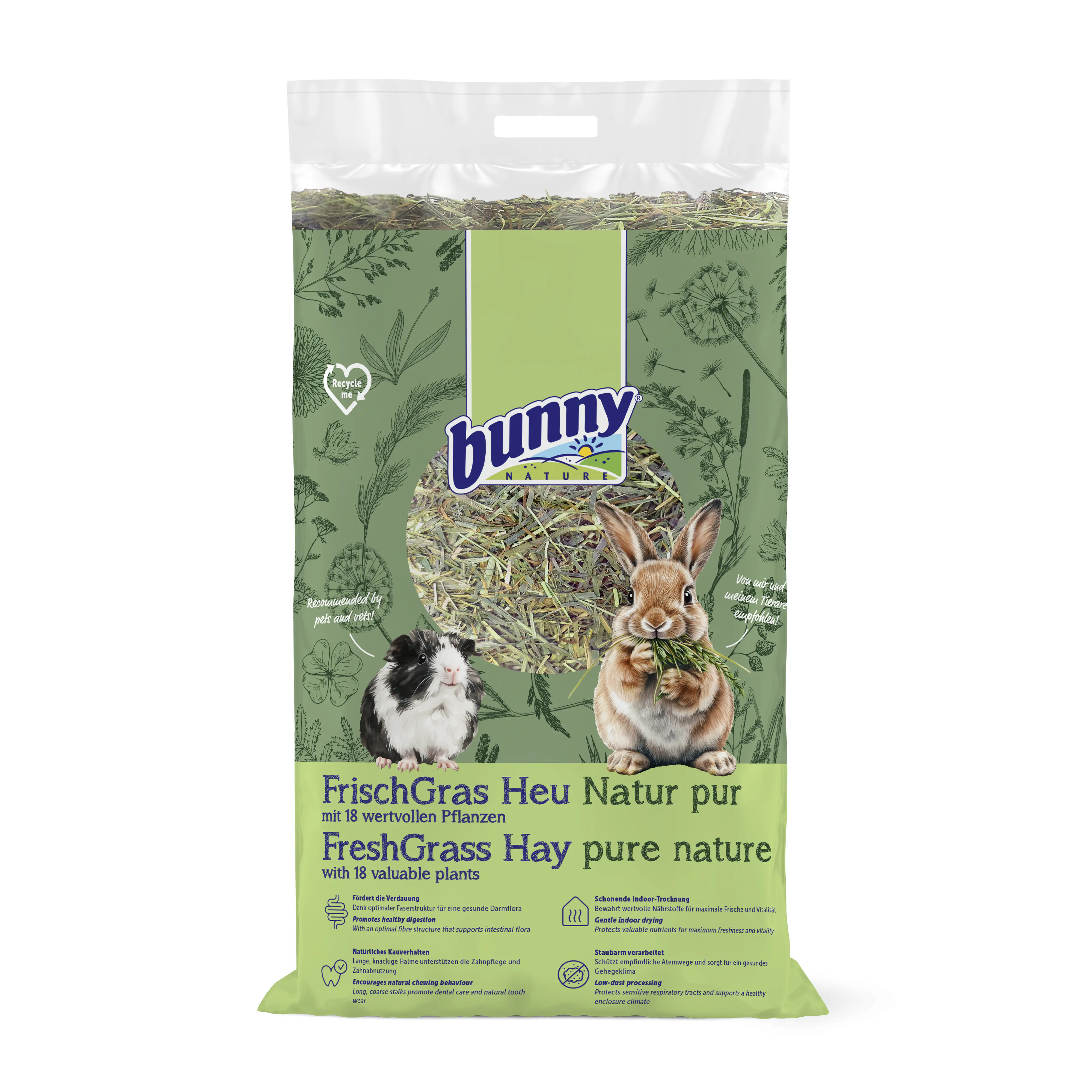 bunny FrischGras Heu Natur Pur 3 kg