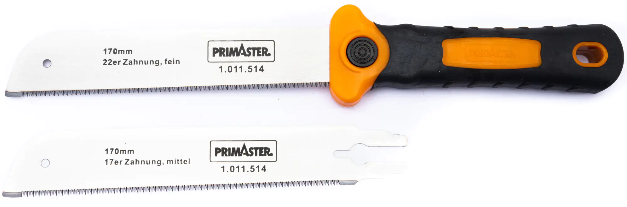 Primaster Japansäge für Holz und Kunststoff 17 cm inkl. 2 Sägeblättern