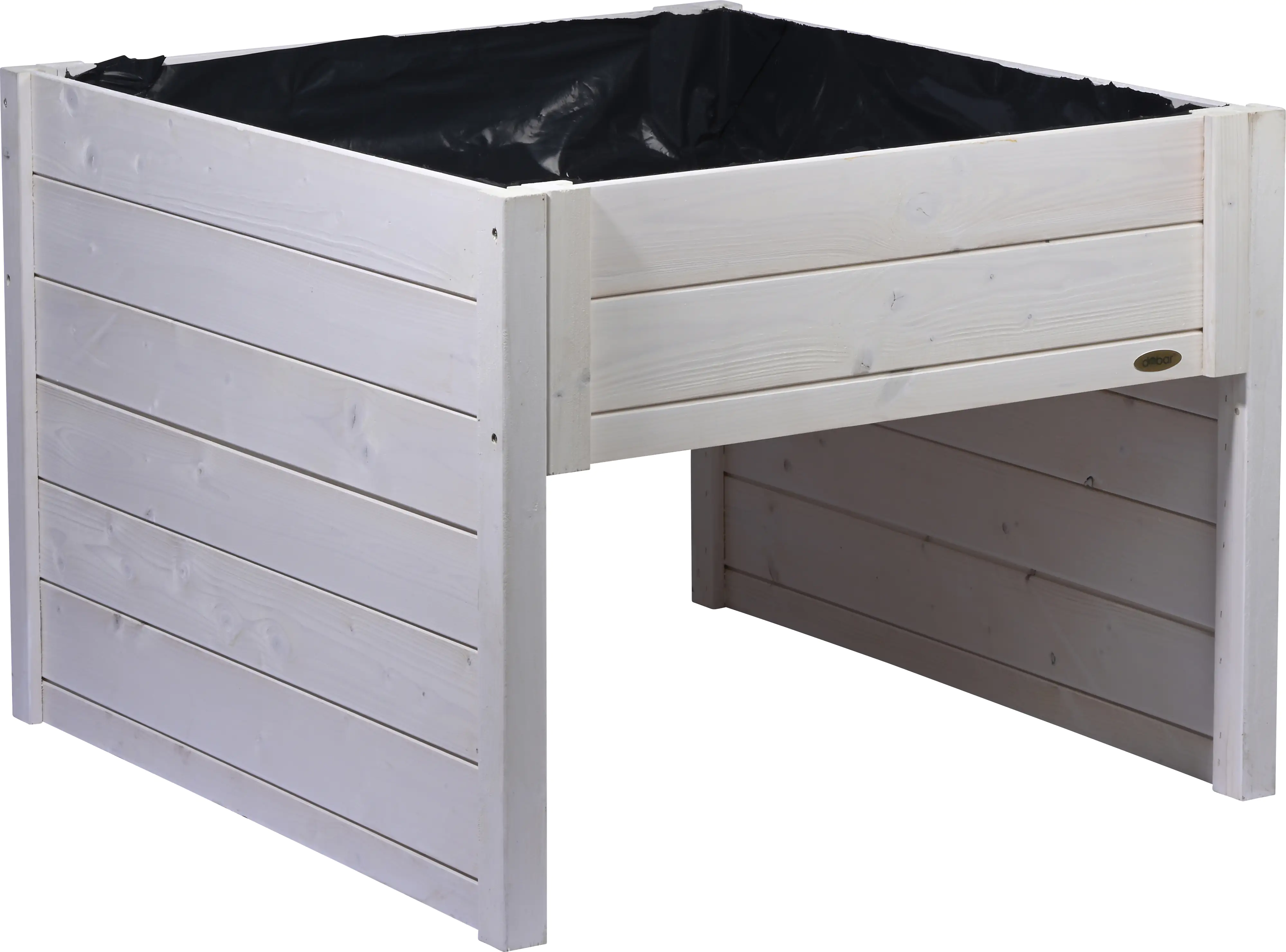 Dobar Mähroboter-Garage mit Pflanzkasten weiß 79 x 73 x 56 cm Dobar Mähroboter-Garage mit Pflanzkasten weiß 79 x 73 x 56 cm