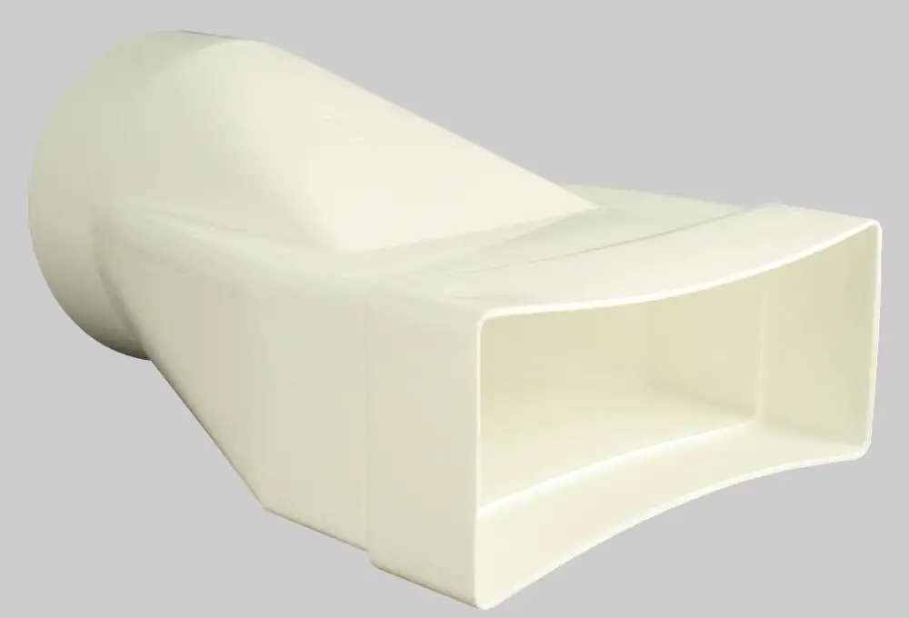 Marley Übergangsstück / Mauerdurchführung für Flachkanal 220 mm, Rohranschluss Ø 150 mm Marley Übergangsstück / Mauerdurchführung für Flachkanal 220 mm, Rohranschluss Ø 150 mm