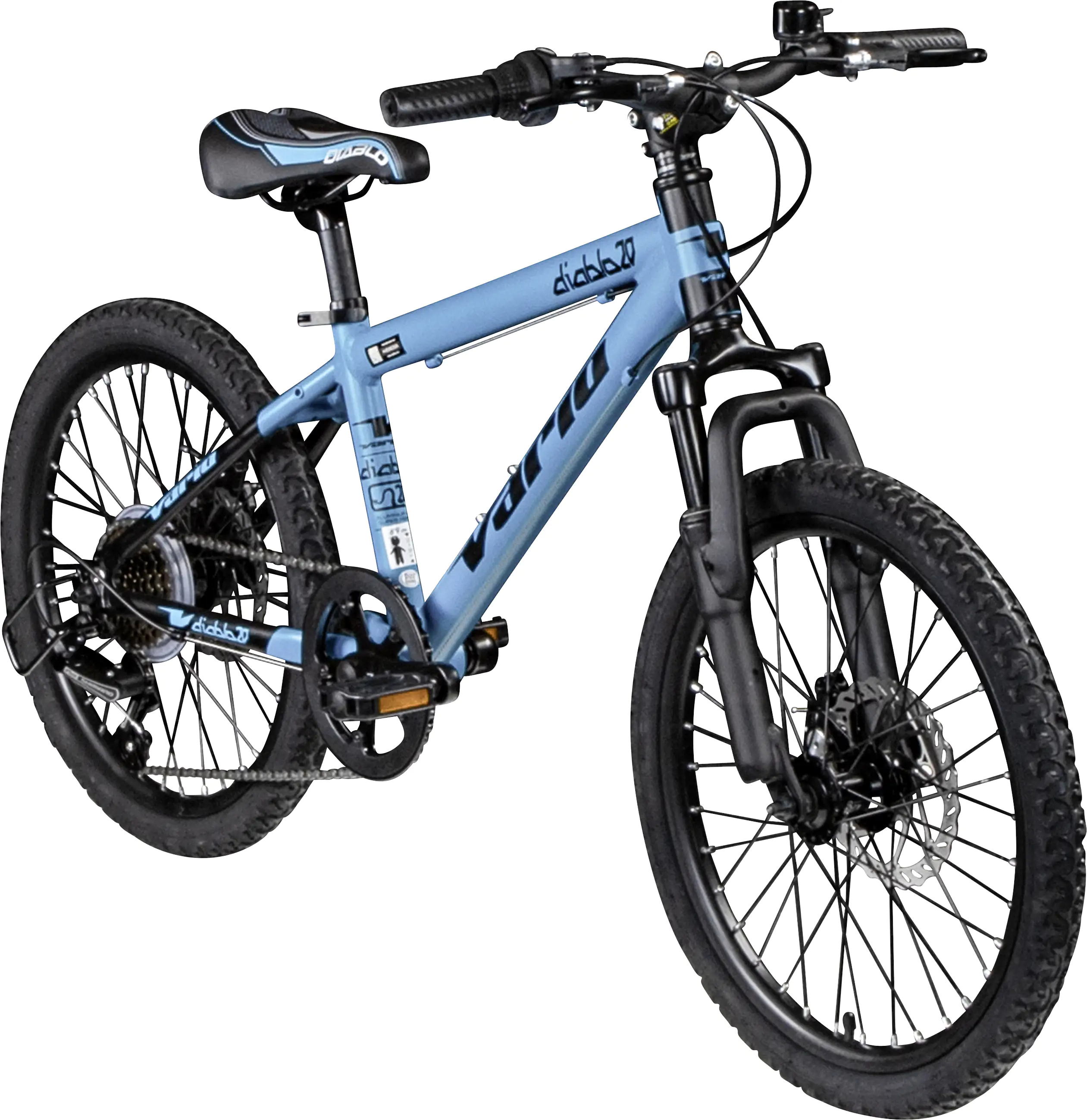 Vario Mountainbike XC DIABLO 20 DISK 20 Zoll RH 30cm 6-Gang blau schwarz Vario Mountainbike XC DIABLO 20 DISK 20 Zoll RH 30cm 6-Gang blau schwarz