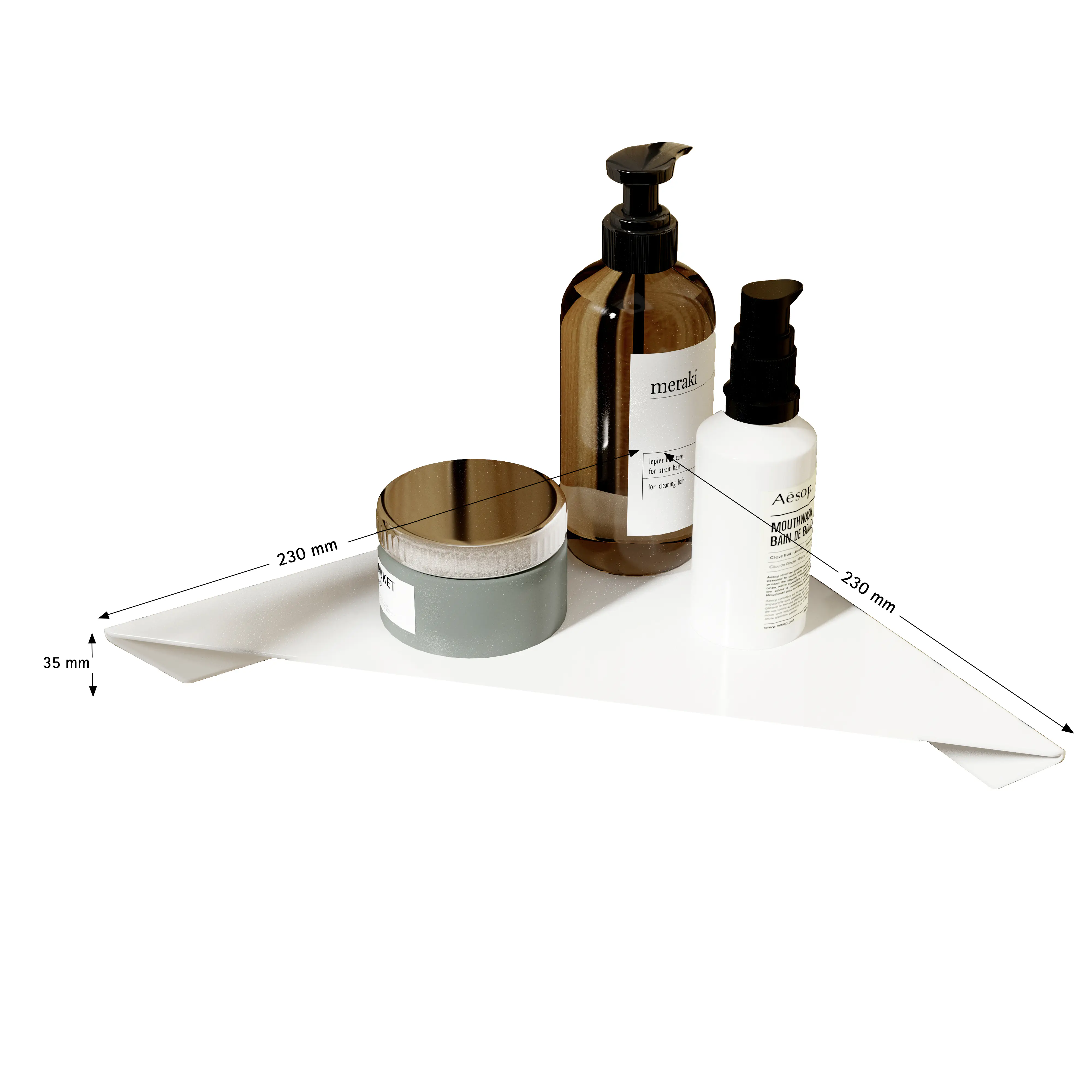 Schulte Duschablage über Eck zum Kleben