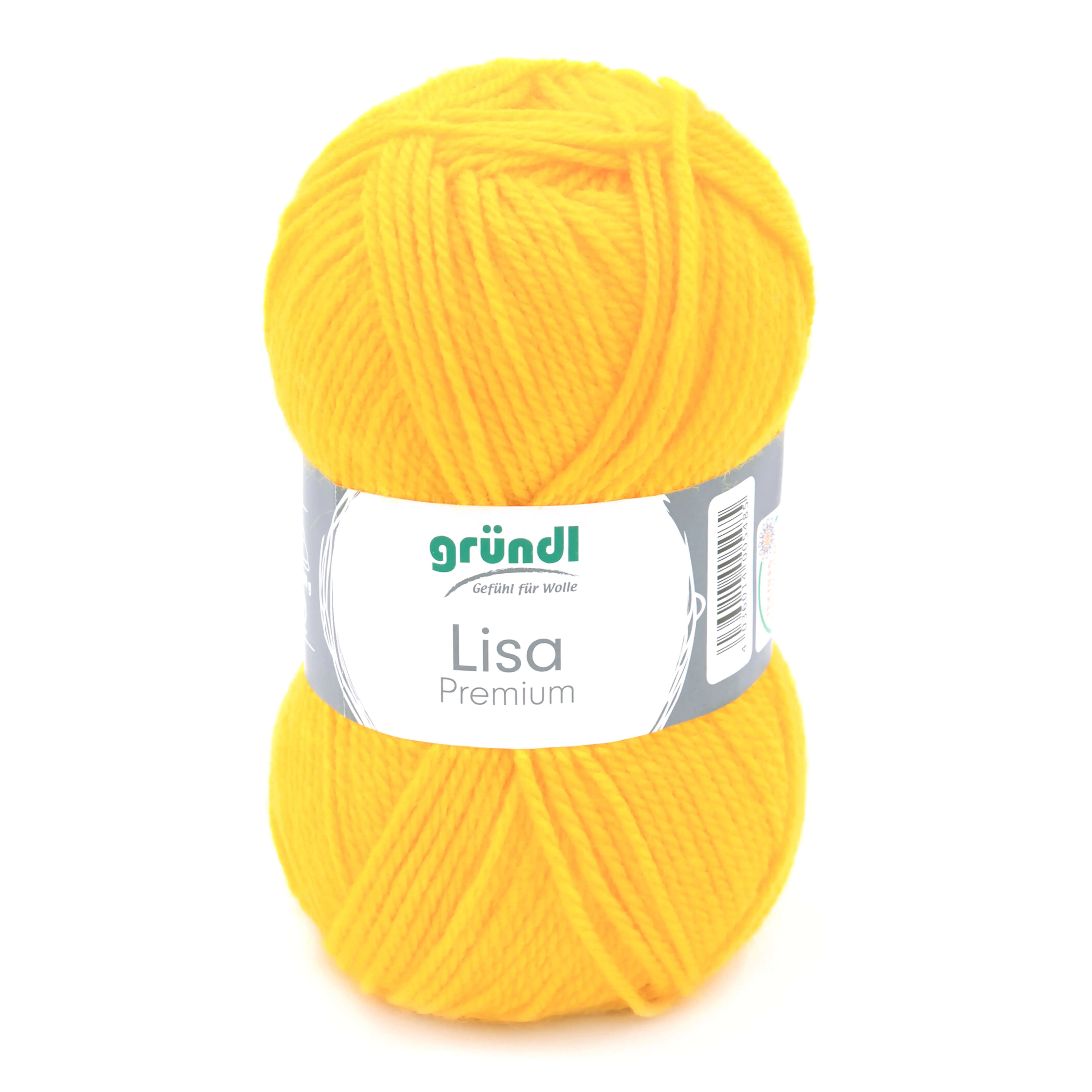 Gründl Wolle Lisa Premium uni 50 g maisgelb