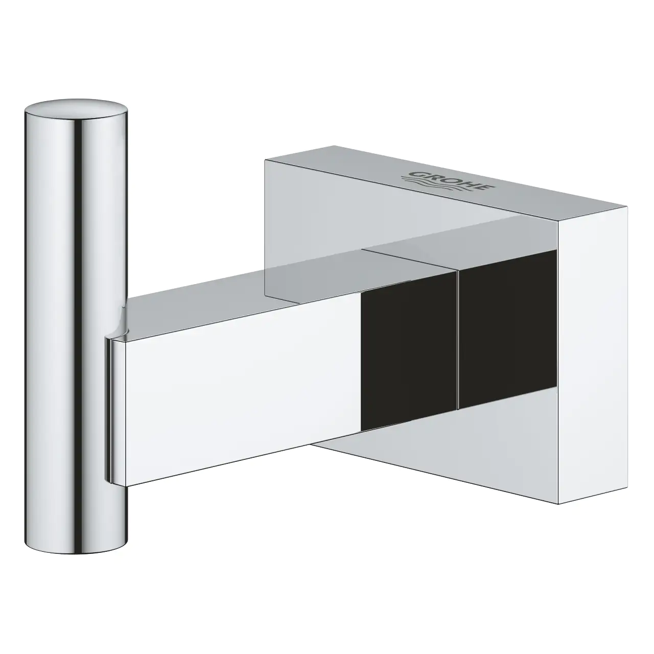 Grohe Bademantelhaken Essentials Cube Metall, chrom, glänzend Grohe Bademantelhaken Essentials Cube Metall, chrom, glänzend