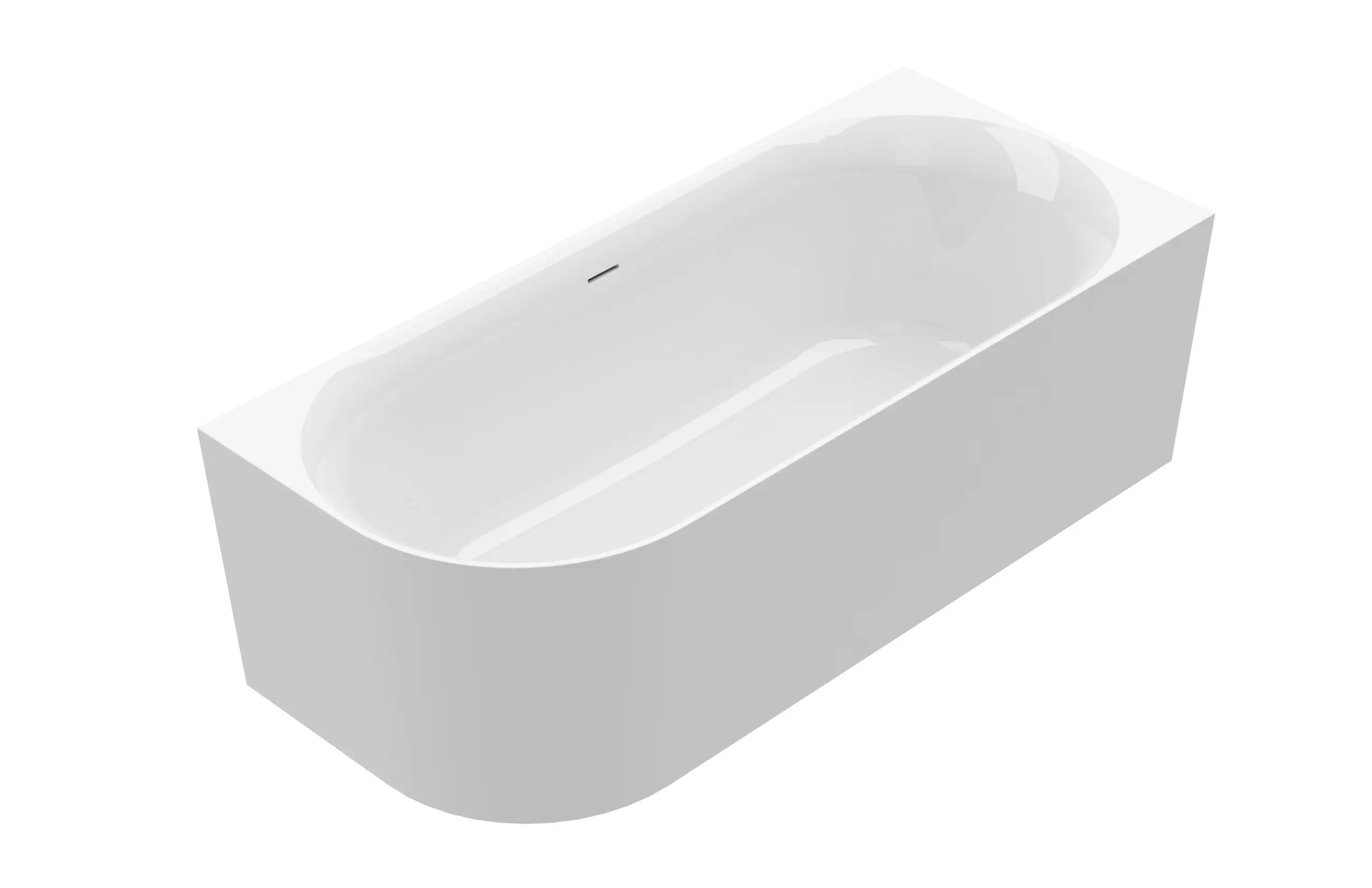 Ottofond Badewanne Mince Corner links 170 x 75 cm weiß