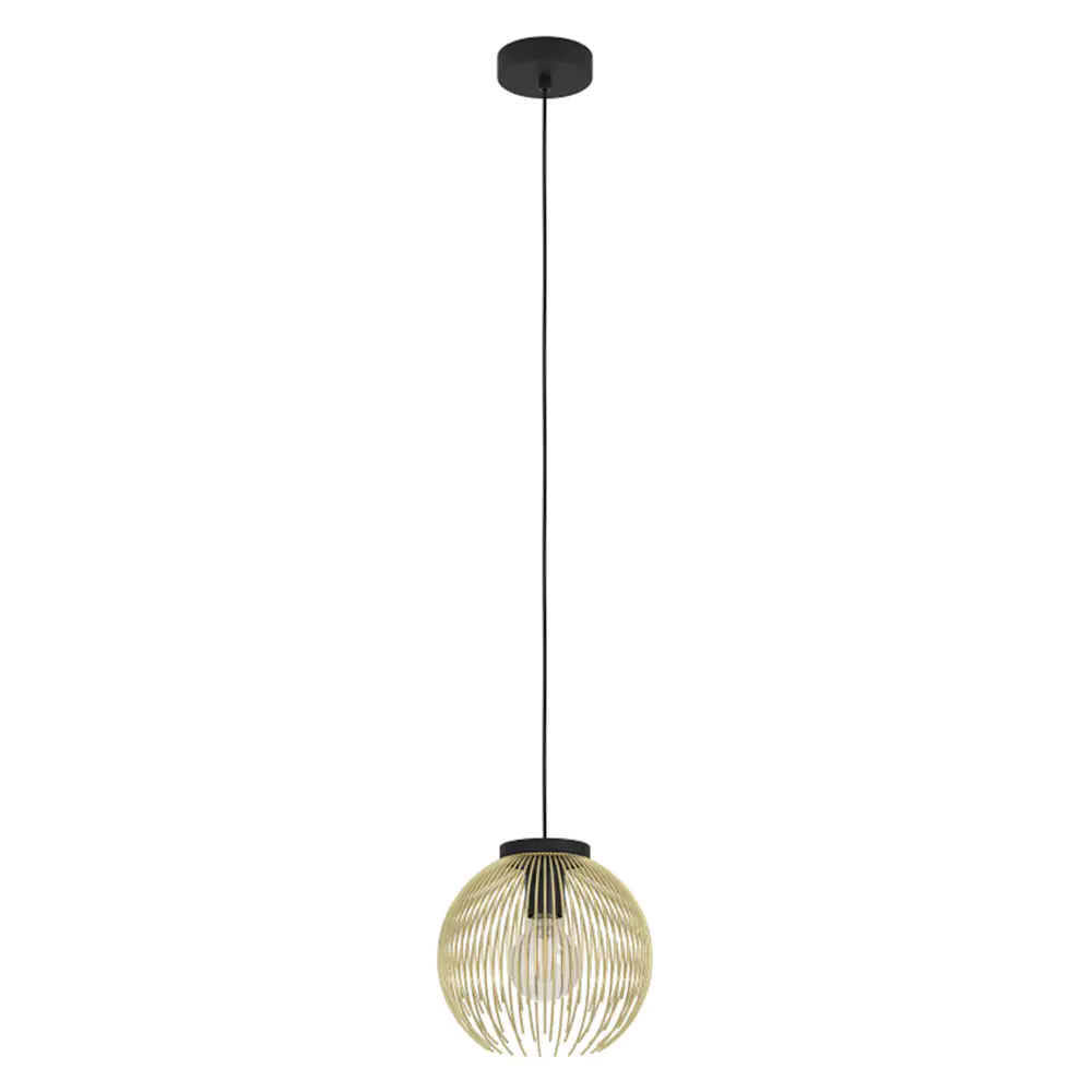 Eglo Pendelleuchte Venezuela gold-schwarz Ø 23,5 cm E27, max. 40 W Eglo Pendelleuchte Venezuela gold-schwarz Ø 23,5 cm E27, max. 40 W