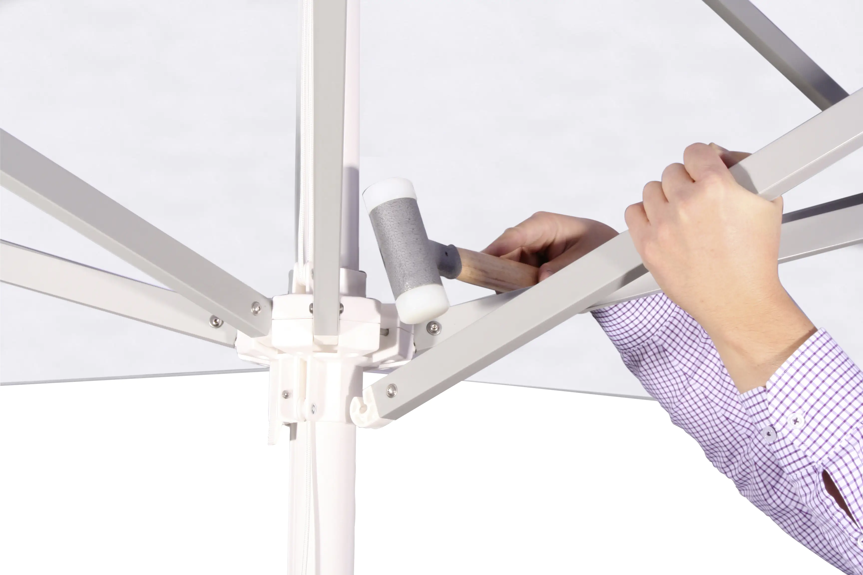 Schneider Sonnenschirm Jumbo weiß, Ø 300 cm