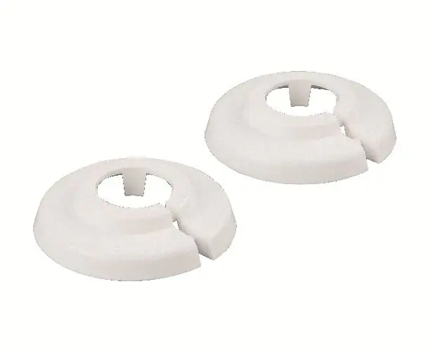 sanicomfort PVC-Klapprosetten 18 mm, weiß, 2 Stück