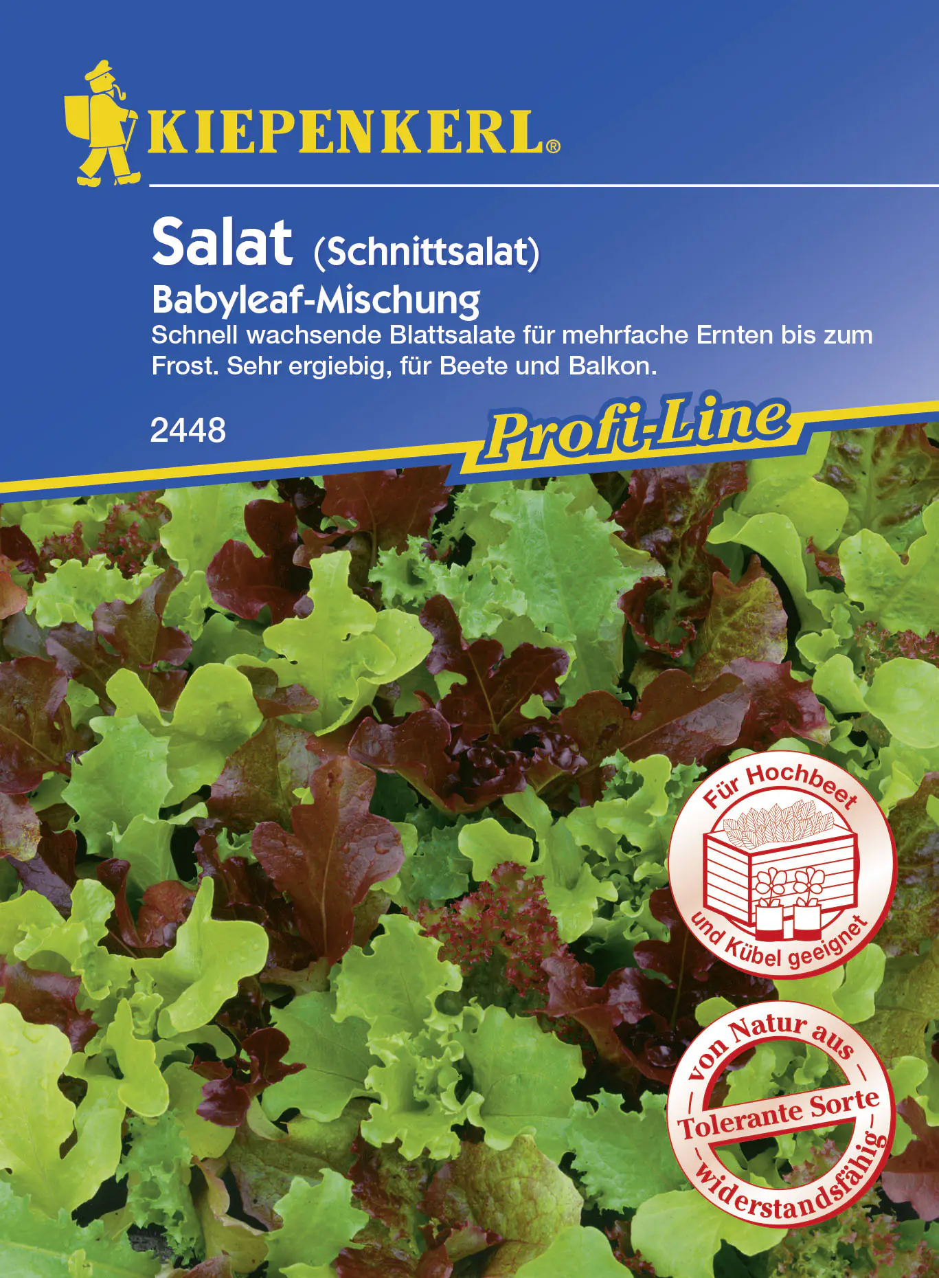 Kiepenkerl Schnittsalat Babyleaf-Mischung Lactuca sativa var. capitata, Inhalt: ca. 3 lfd. Meter