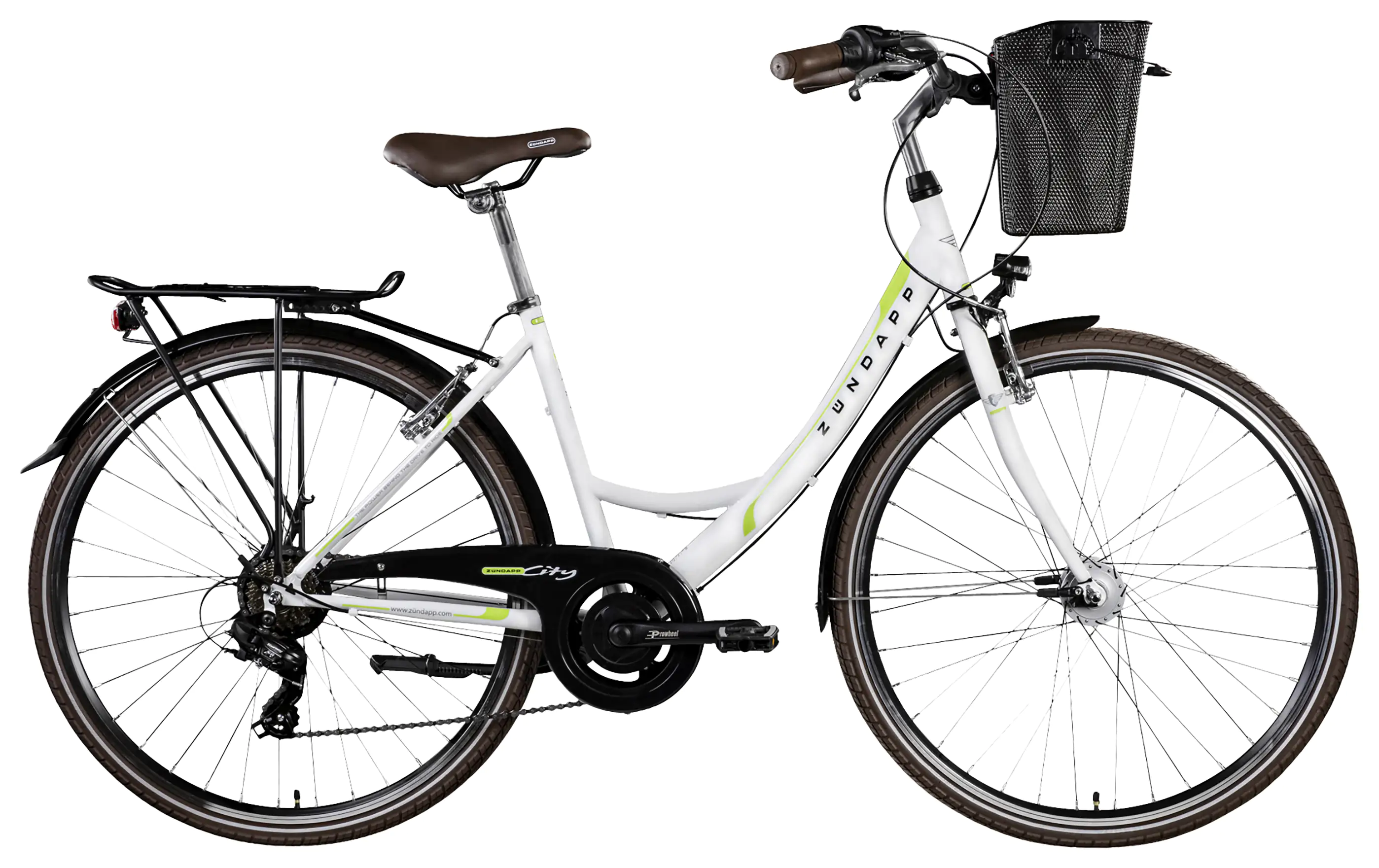 Zündapp Cityrad Z700 Damen 28 Zoll RH 46cm 6-Gang weiß grün Zündapp Cityrad Z700 Damen 28 Zoll RH 46cm 6-Gang weiß grün