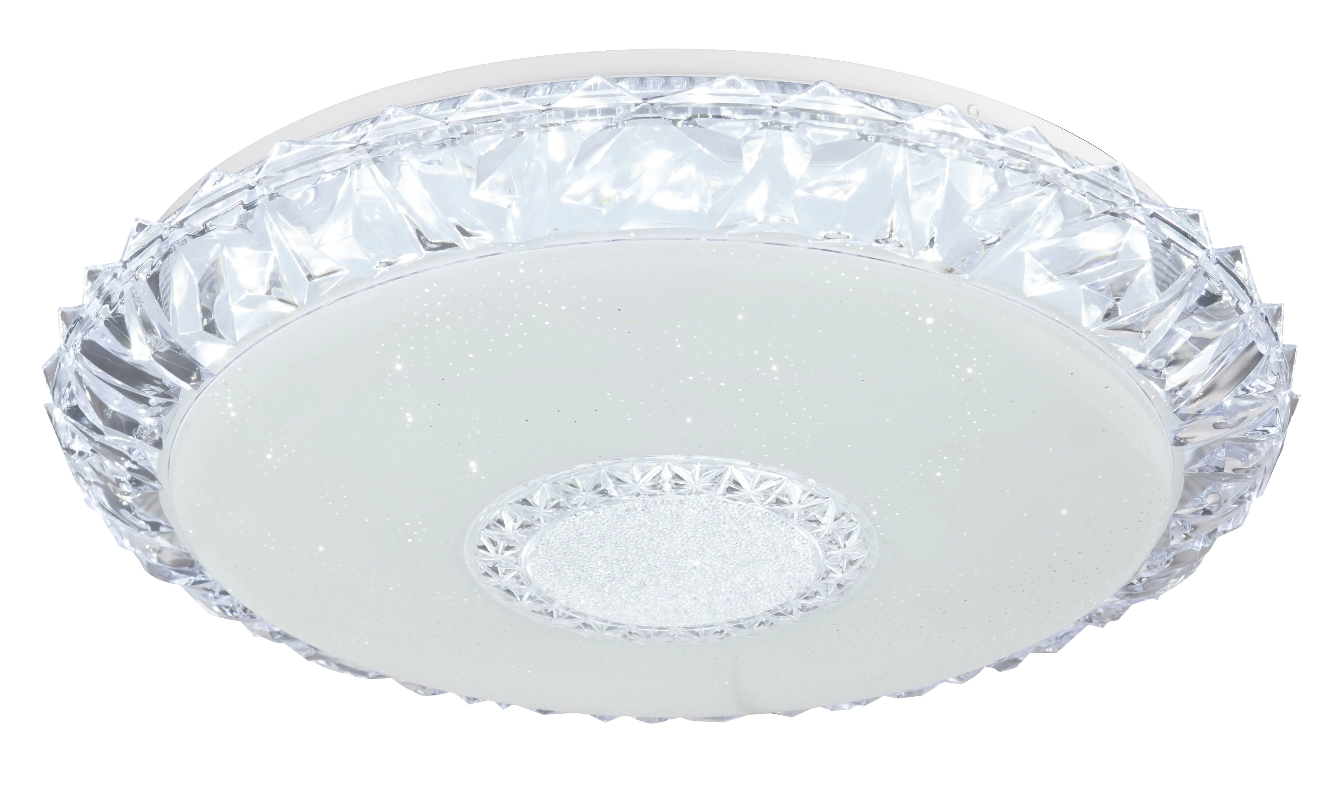 9007371407019 Globo LED Deckenleuchte Eddie opal, klar, weiß, mit Fernbedienung