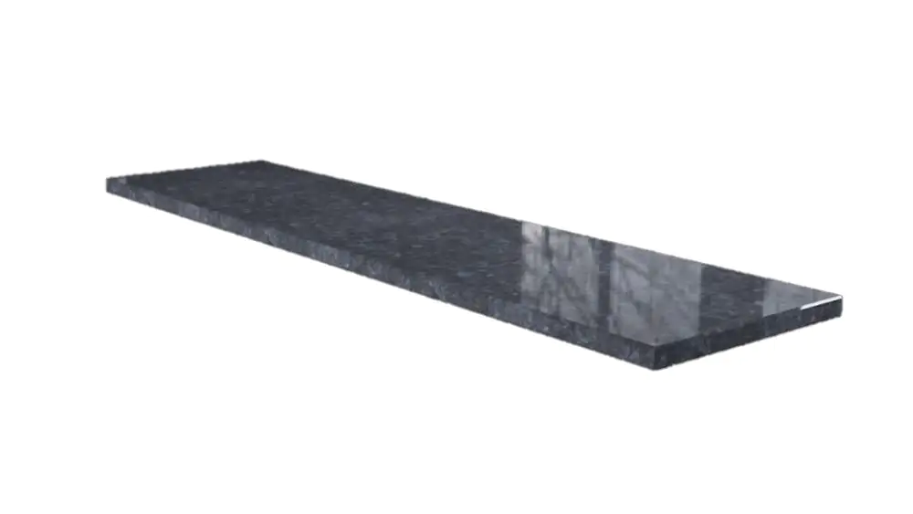 Wigastone Granit-Fensterbank Blue-Pearl 275 x 20 x 2 cm mit Wasserrille