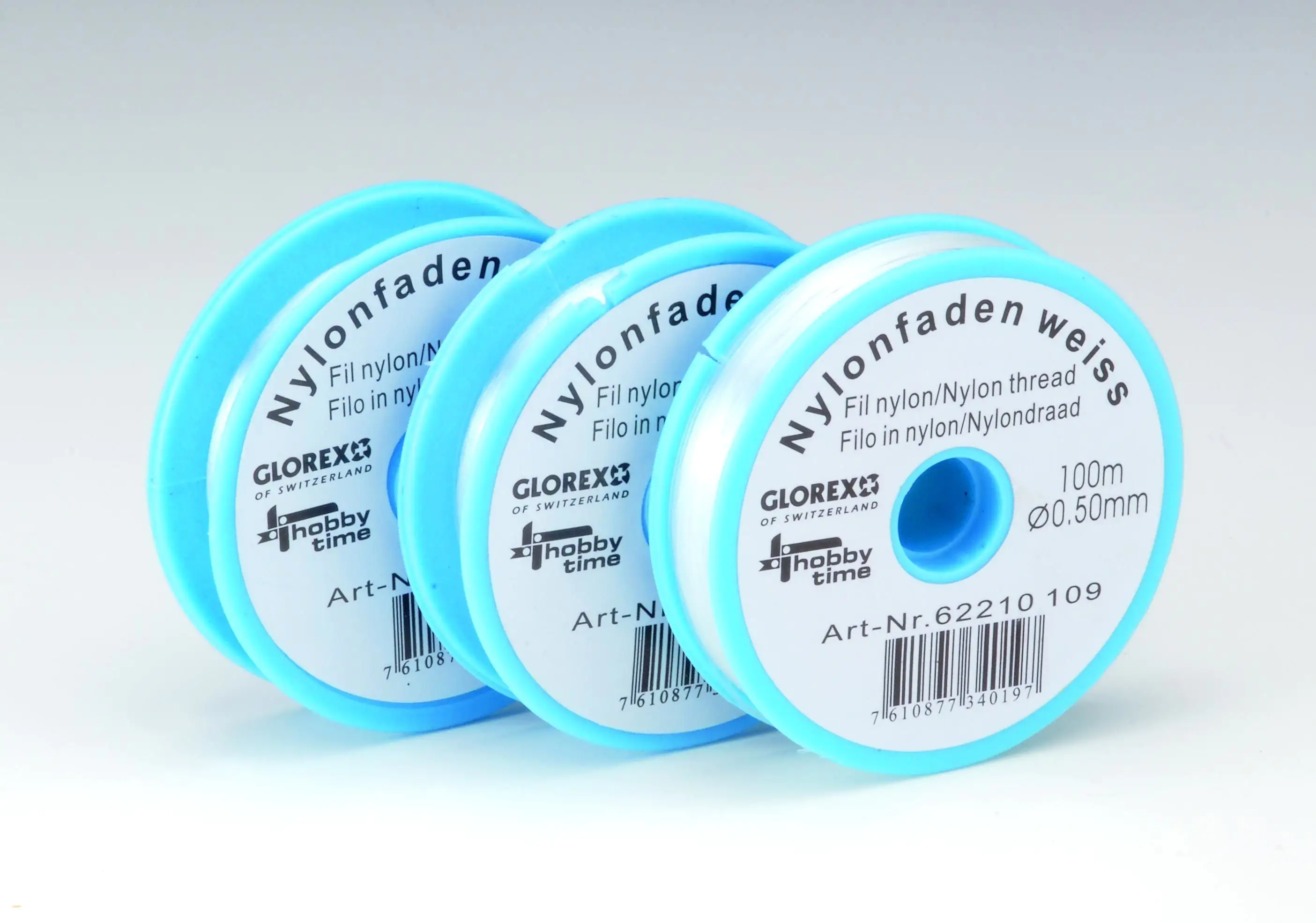 Glorex Nylonfaden weiß 0,35 mm, 100 m