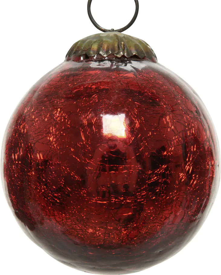 Kaemingk Craquele Kugel rot Kaemingk Craquele Kugel rot