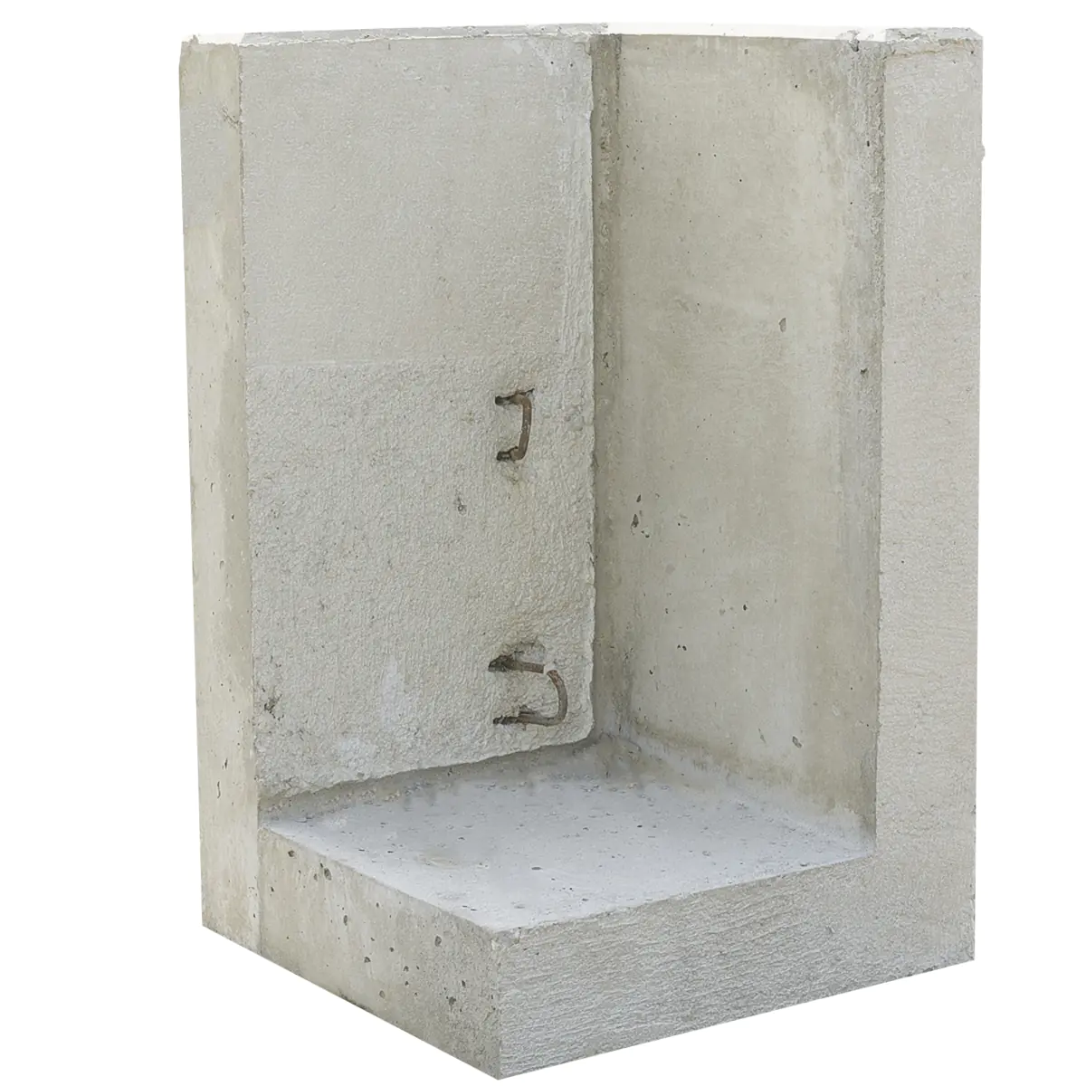 EHL L-Stein Ecke Beton 50 x 50 x 80 cm grau EHL L-Stein Ecke Beton 50 x 50 x 80 cm grau
