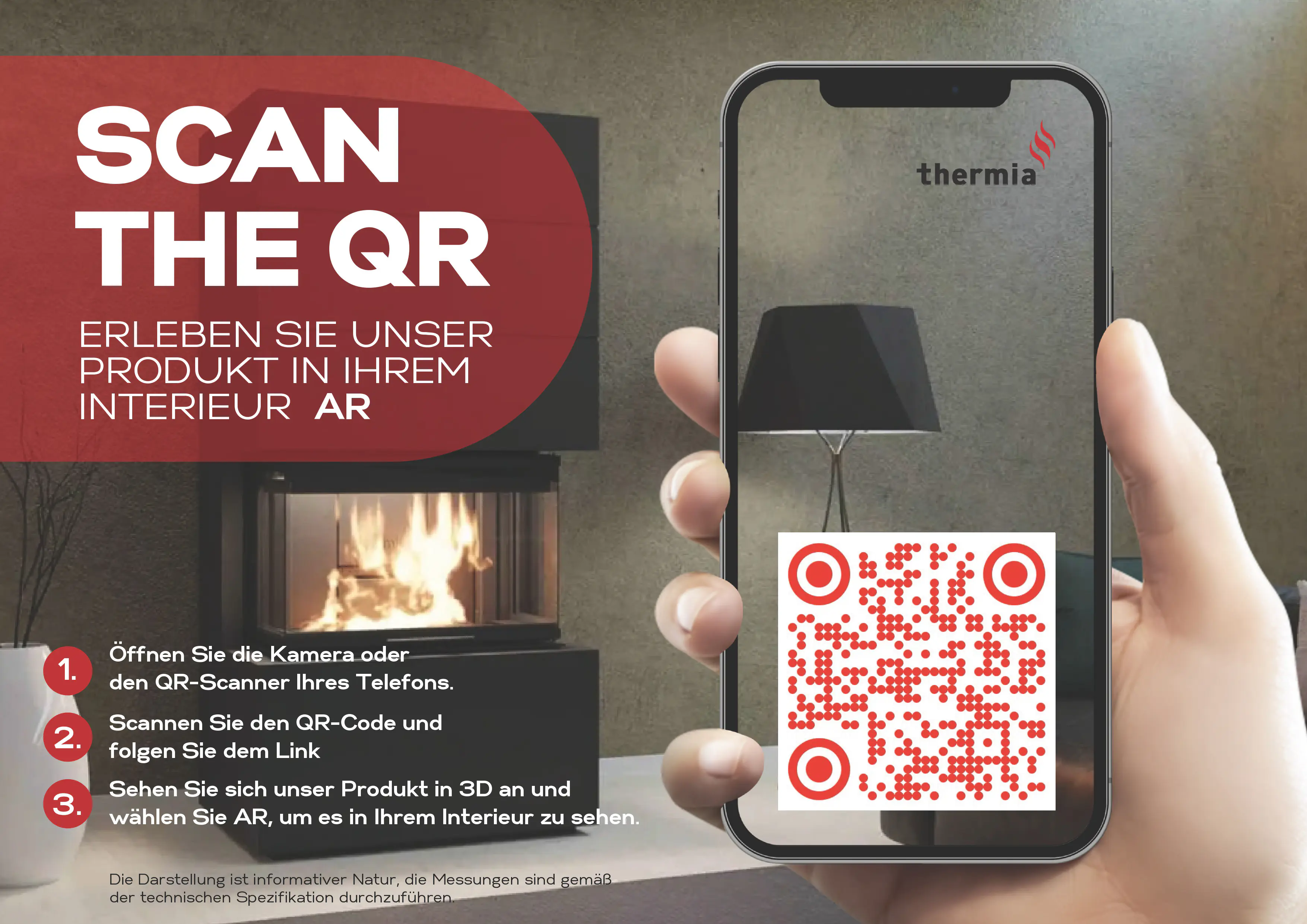 Thermia Kaminofen Alpha Plus Stahl creme weiß 6 kW