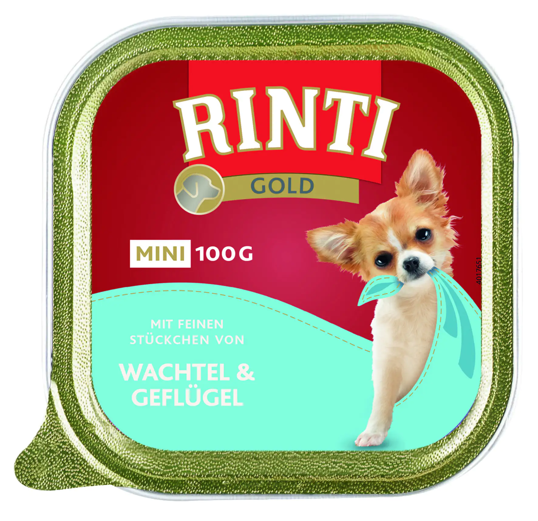 Rinti Gold mini Hundenassfutter Adult 100 g Wachtel & Geflügel Rinti Gold mini Hundenassfutter Adult 100 g Wachtel & Geflügel