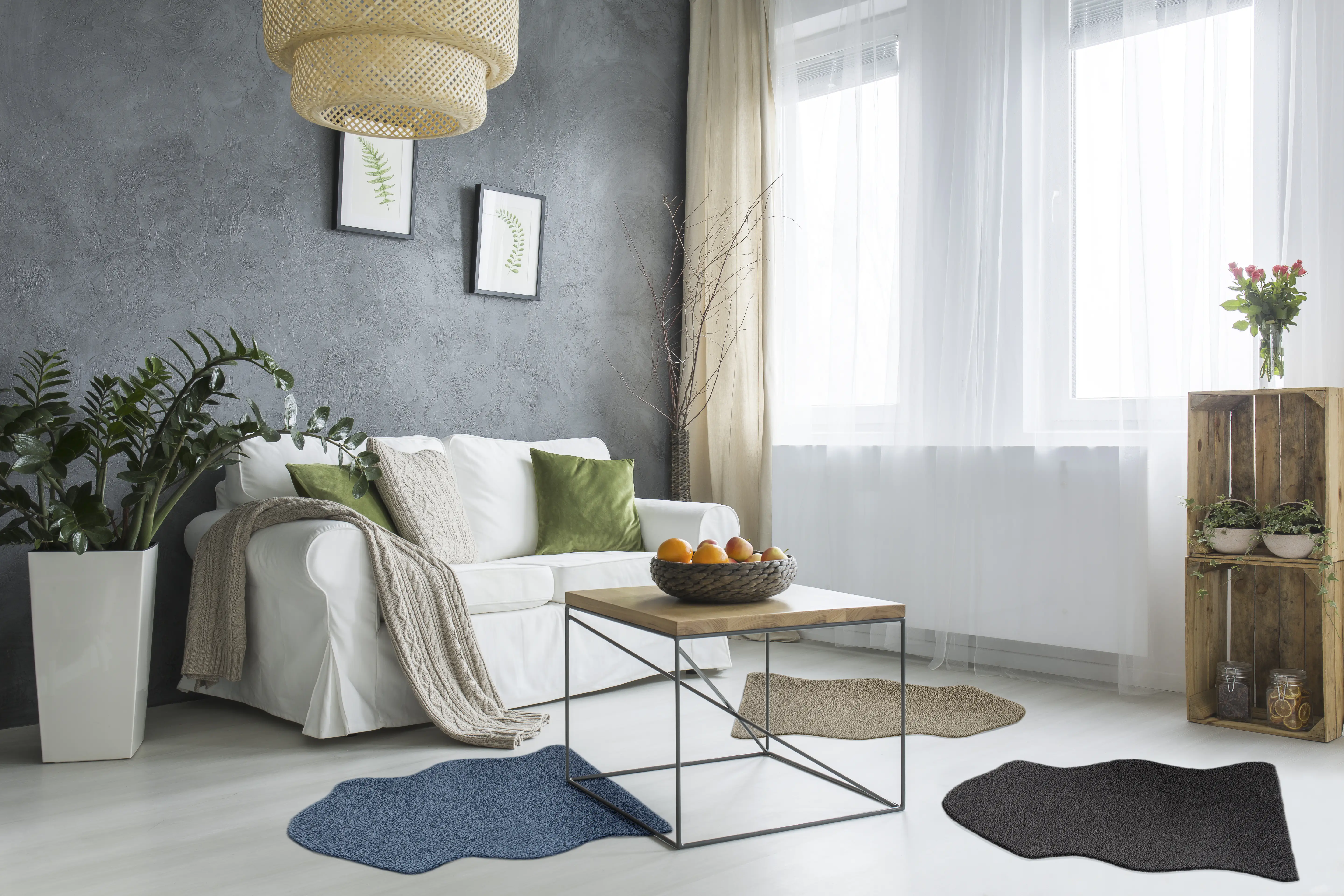4002398939289_2 Kunstfell Alva blau, 50 x 80 cm