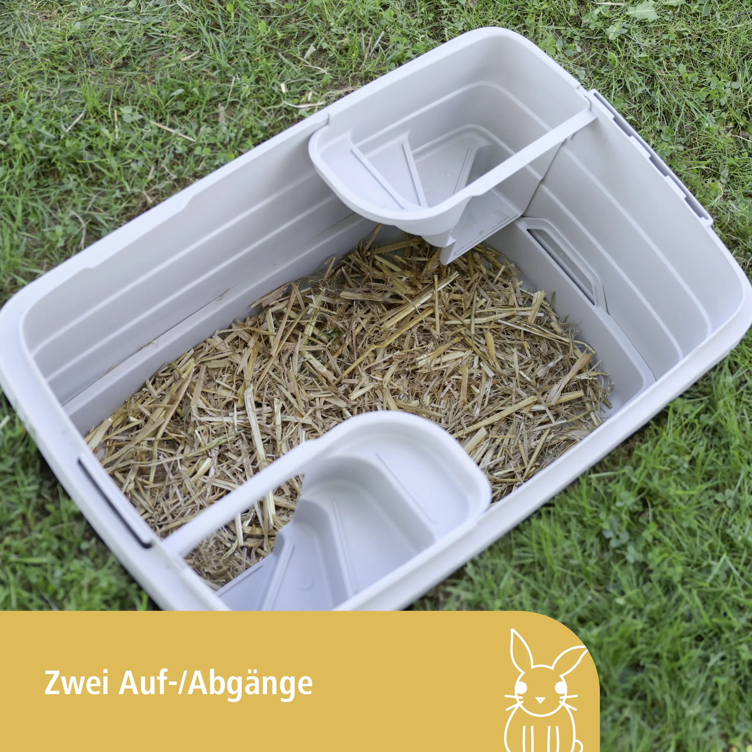 Kerbl Kaninchenbau Bunny Base Komplettset, grau/orange, L 58 x B 38,5 x H 55 cm Kerbl Kaninchenbau Bunny Base Komplettset, grau/orange, L 58 x B 38,5 x H 55 cm
