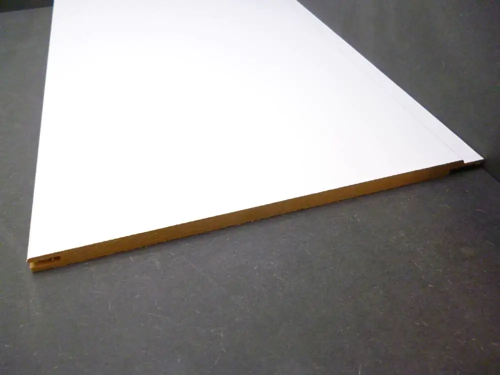 B.S. Bauprogramm Roundlinepaneele 260 x 25 cm, 10 mm, Eiche brilliantweiß B.S. Bauprogramm Roundlinepaneele 260 x 25 cm, 10 mm, Eiche brilliantweiß