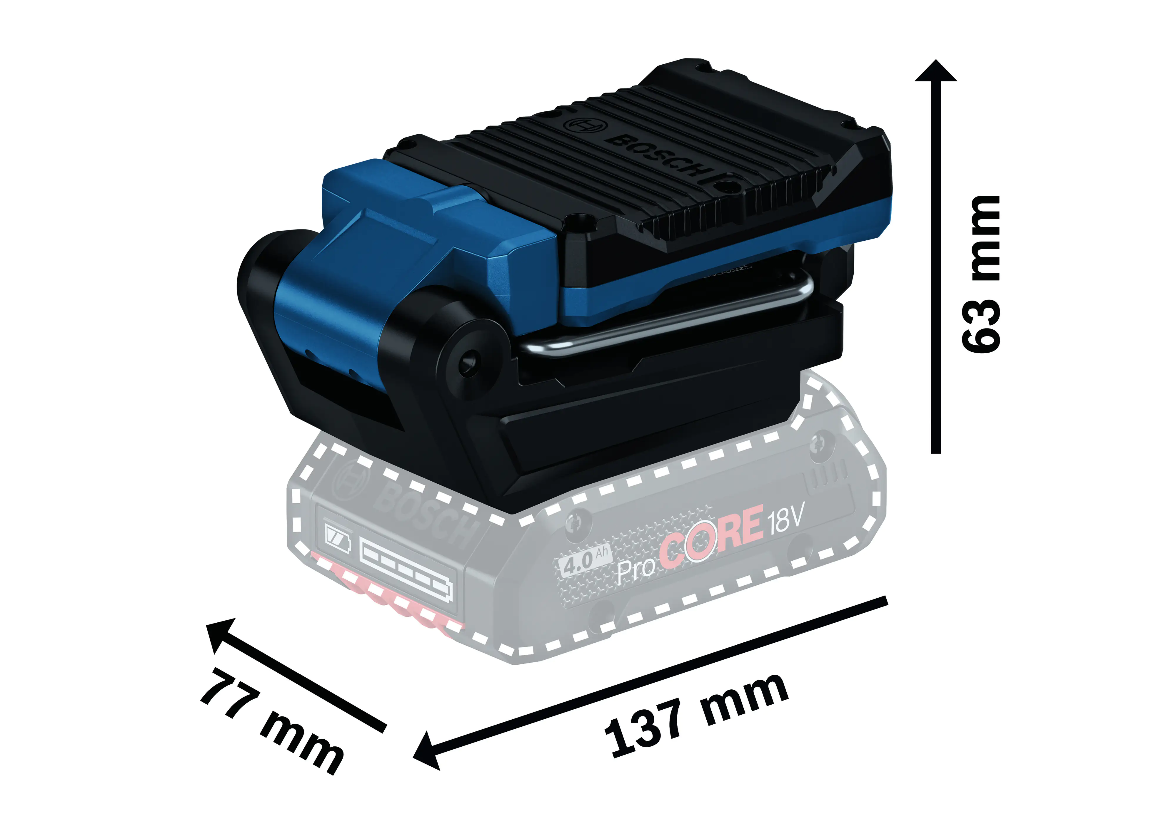 Bosch Professional Akku-Leuchte GLI 18V-800 , ohne Akku und Ladegerät