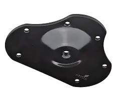 Hettich Montageplatte 11,6 x 15,1 x 1,03 cm schwarz - 1 Stück